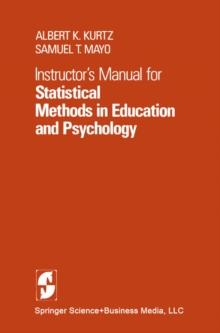 Instructor's Manual for Statistical Methods in Education and Psychology