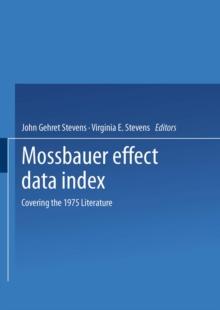 Mossbauer Effect Data Index : Covering the 1975 Literature