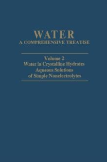 Water in Crystalline Hydrates Aqueous Solutions of Simple Nonelectrolytes