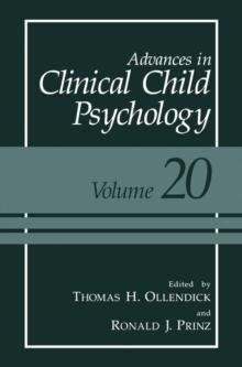 Advances in Clinical Child Psychology : Volume 20