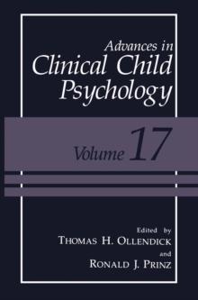 Advances in Clinical Child Psychology