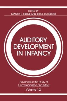 Auditory Development in Infancy