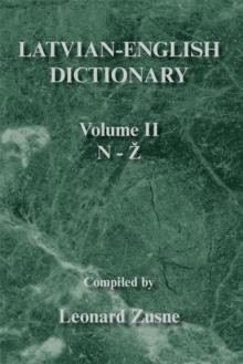 Latvian-English Dictionary : Volume Ii N-Z