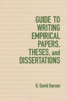 Guide to Writing Empirical Papers, Theses, and Dissertations