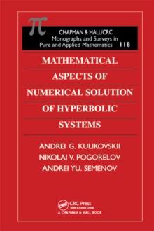 Mathematical Aspects of Numerical Solution of Hyperbolic Systems