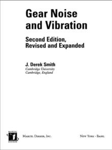 Gear Noise and Vibration