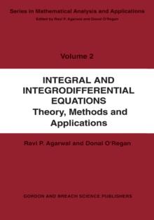 Integral and Integrodifferential Equations