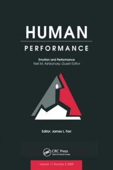 Emotion and Performance : A Special Issue of Human Performance