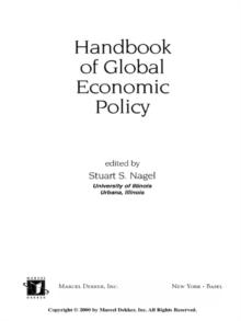 Handbook of Global Economic Policy