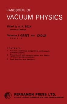 Gases and Vacua : Handbook of Vacuum Physics