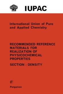 Recommended Reference Materials for Realization of Physicochemical Properties : Density