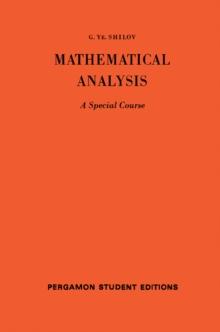 Mathematical Analysis : A Special Course