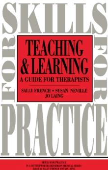 Teaching and Learning : A Guide for Therapists