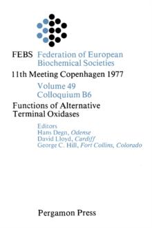 Functions of Alternative Terminal Oxidases : Febs Federation of European Biochemical Societies 11Th Meeting Copenhagen 1977