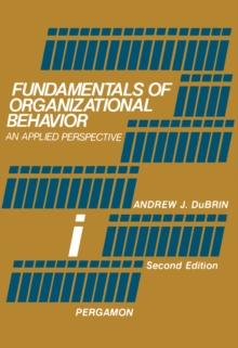 Fundamentals of Organizational Behavior : An Applied Perspective