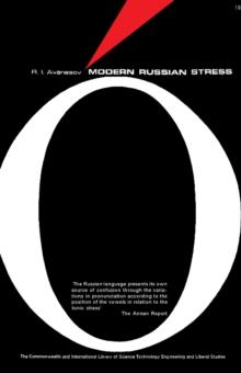 Modern Russian Stress : The Commonwealth and International Library of Science, Technology, Engineering and Liberal Studies: Pergamon Oxford Russian Series