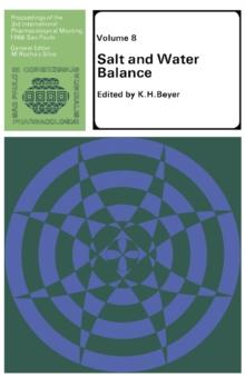 Salt and Water Balance : Proceedings of The Third International Pharmacological Meeting July 24-30, 1966