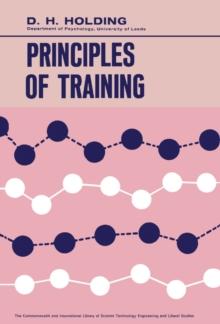 Principles of Training : The Commonwealth and International Library: Psychology Division