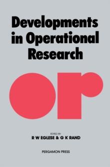 Developments in Operational Research : Frontiers of Operational Research and Applied Systems Analysis