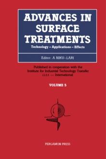 Advances in Surface Treatments : Technology - Applications - Effects