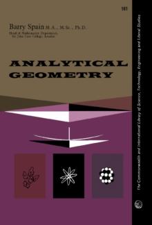 Analytical Geometry : The Commonwealth and International Library of Science, Technology, Engineering and Liberal Studies: Mathematics Division