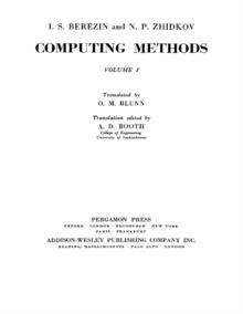 Computing Methods : Adiwes International Series in the Engineering Sciences