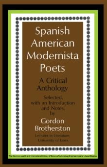 Spanish American Modernista Poets : A Critical Anthology