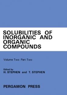 Ternary and Multicomponent Systems : Solubilities of Inorganic and Organic Compounds