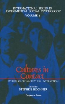 Cultures in Contact : Studies in Cross-Cultural Interaction