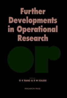 Further Developments in Operational Research : Frontiers of Operational Research and Applied Systems Analysis