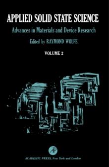 Applied Solid State Science : Advances in Materials and Device Research