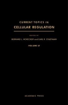 Current Topics in Cellular Regulation