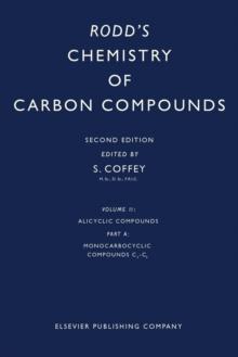 Alicyclic Compounds : Monocarbocyclic Compounds to and Including Five Ring Atoms