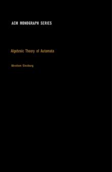 Algebraic Theory of Automata