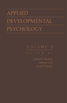 Applied Developmental Psychology : Volume 2