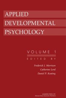 Applied Developmental Psychology : Volume 1