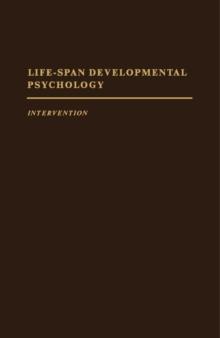 Life-Span Developmental Psychology : Intervention