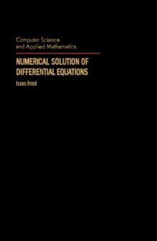 Numerical Solution of Differential Equations