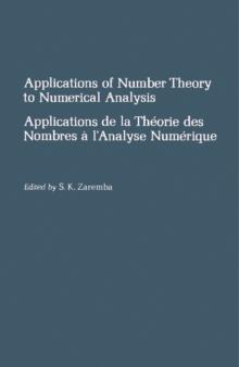 Applications of Number Theory to Numerical Analysis