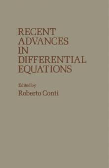 Recent Advances in Differential Equations