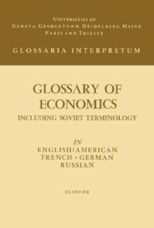 Glossary of Economics : Including Soviet Terminology