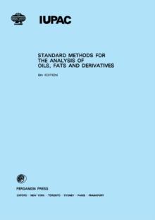 Standard Methods for the Analysis of Oils, Fats and Derivatives