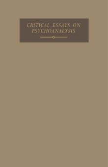 Critical Essays on Psychoanalysis