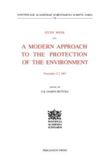 Study Week on a Modern Approach to the Protection of the Environment