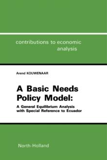 A Basic Needs Policy Model : A General Equilibrium Analysis with Special Reference to Ecuador