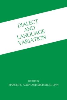 Dialect and Language Variation