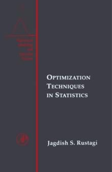 Optimization Techniques in Statistics