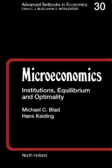 Microeconomics : Institutions, Equilibrium and Optimality