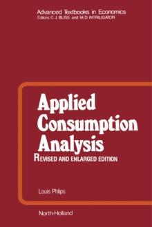 Applied Consumption Analysis : Advanced Textbooks in Economics