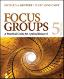 Focus Groups : A Practical Guide for Applied Research